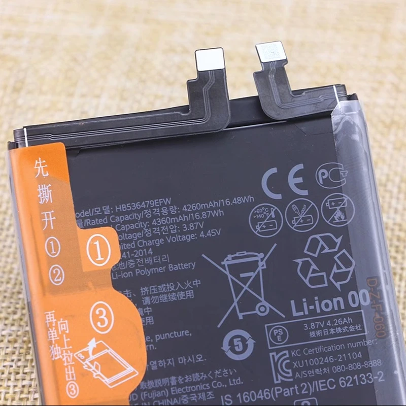 화웨이 P50 프로 JAD-AL00 JAD-AL60 휴대폰 배터리, HB536479EFW, 4360mAh, 신제품