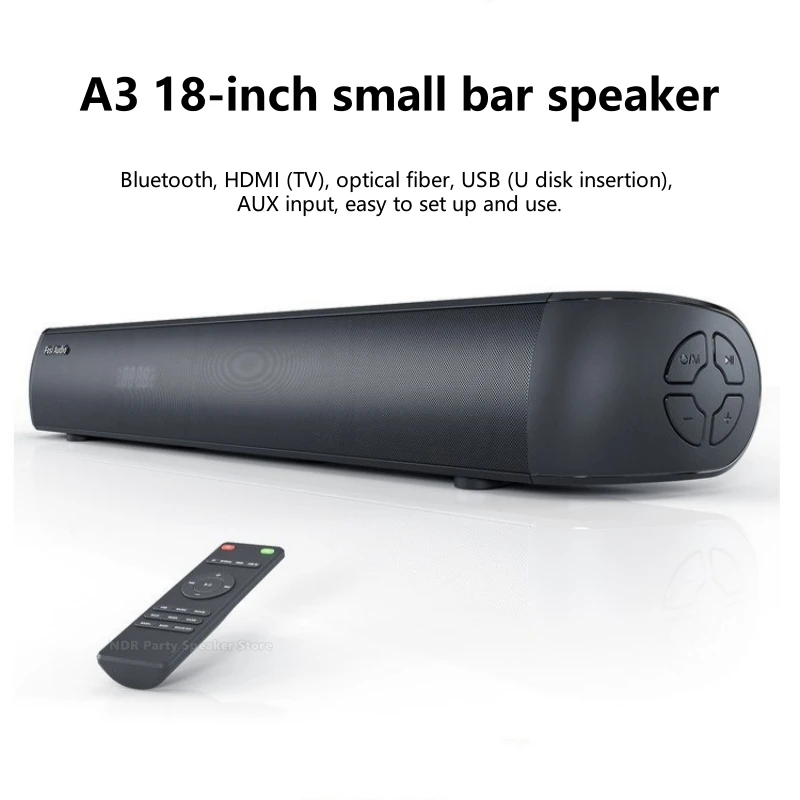 40W High Power Computer SoundBar for TV Home Theatre System 2.0CH Sound Box with Built-in Subwoofer 3D Stereo Bluetooth Speakers