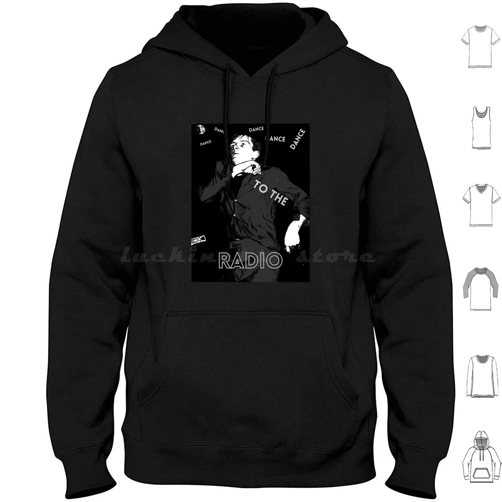 Dance To The Radio Transmission Hoodies Long Sleeve Joydivision Dancetotheradio Transmission Iancurtis