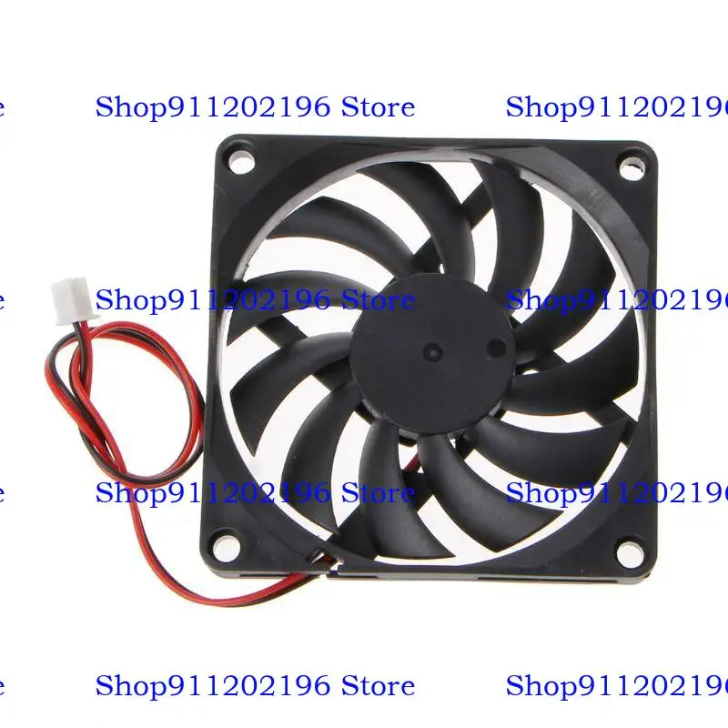 P82A 80mm lengan bantalan kipas pendingin sunyi 24V 2Pin 8010 Sikat Tenang untuk Komputer PC Printer Untuk Kasing