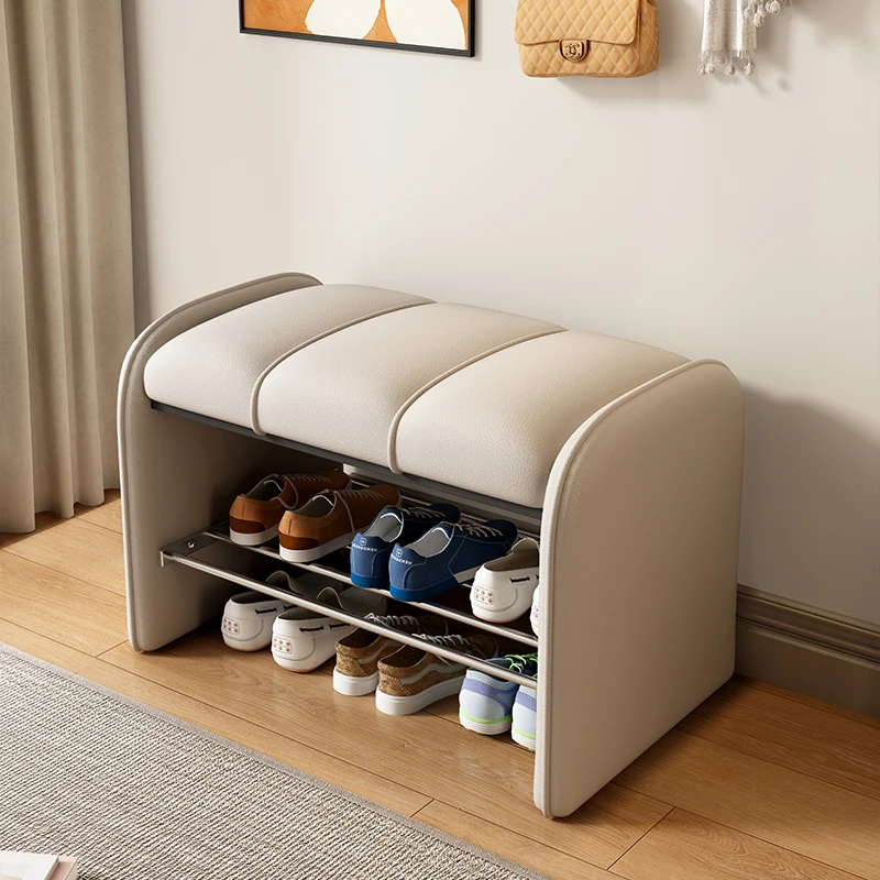 النعال رف الأحذية العمودي مع مقعد مدخل القاعة تظهر الفضاء توفير رف الأحذية مقعد أثاث مدخل Archivadores الحديث