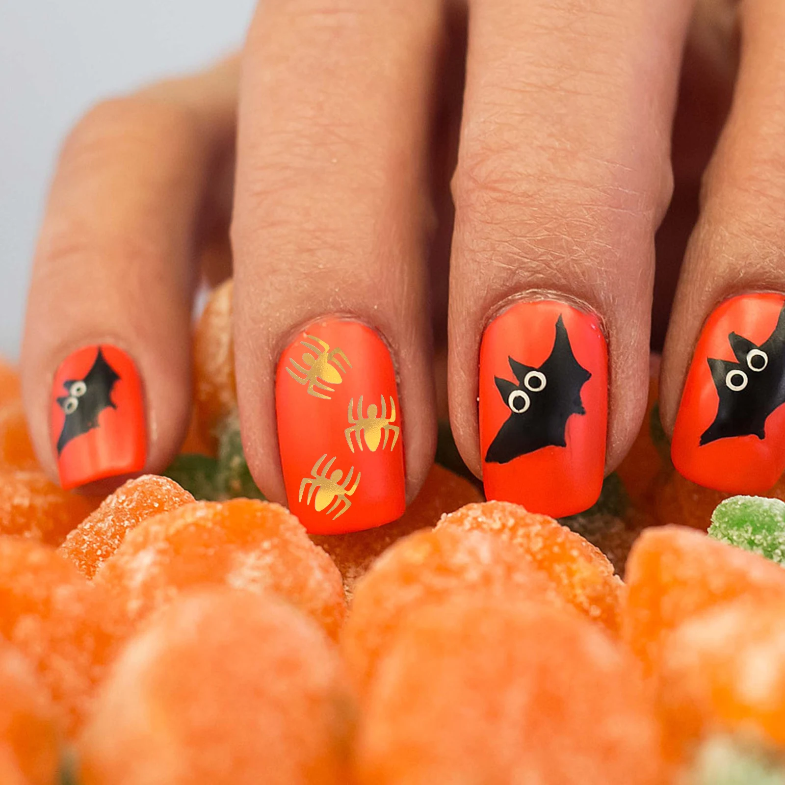 

3 Boxes Halloween Sequins Stickers Decoration Women Manicure Decals Party Supplies Patches Glitter Manicure