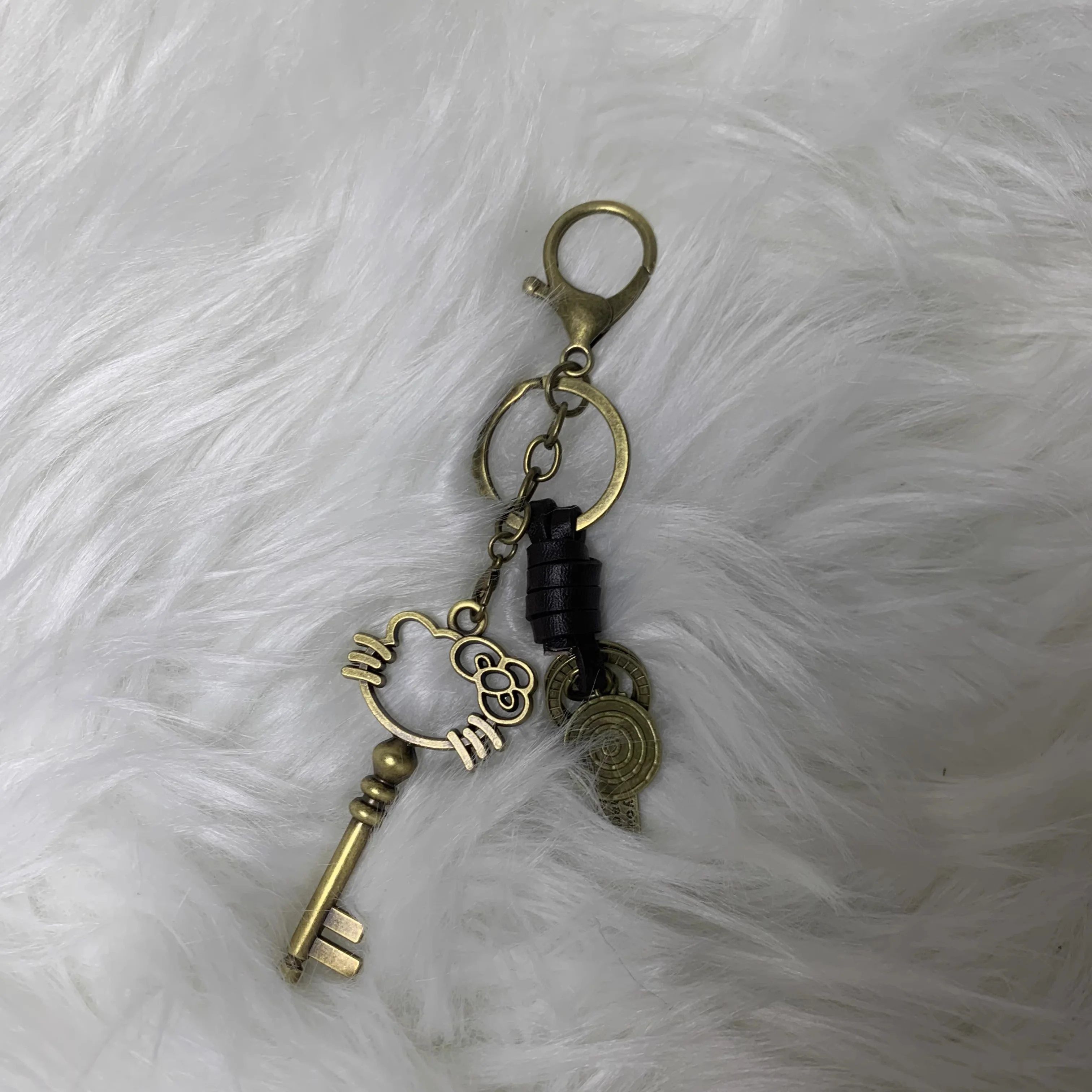 Originele Millennium Hot Girl Retro Mini Portemonnee Kitty Hanger Solitaire Showa 90s Sleutelhanger Cadeaus voor meisjes