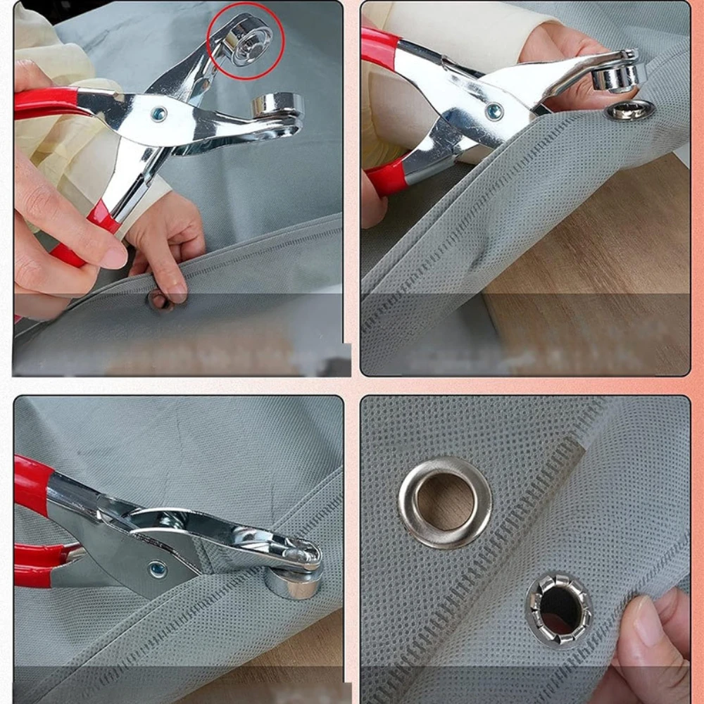 6/12mm150/320/400set Metal Eyelet and Eyelet Punch Die Tool Grommet DIY Manual Tools Kit Leather Craft Clothing Leather Belt Hat