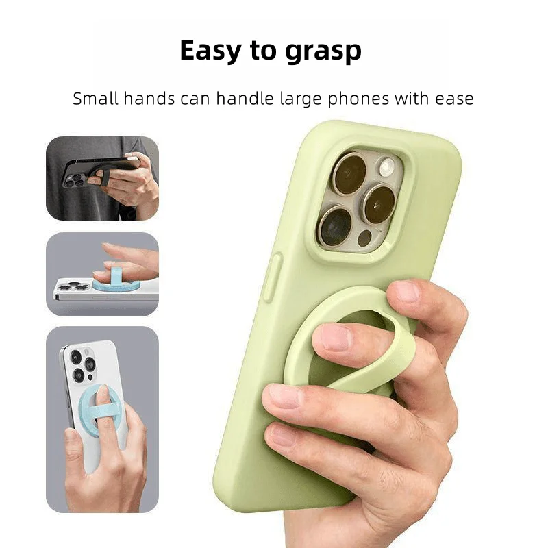 Magnetyczny stojak na telefon z pierścieniem Kapuda, odporny na upadek, miękki, przenośny uchwyt na telefon z pierścieniem magnetycznym, łatwy do trzymania