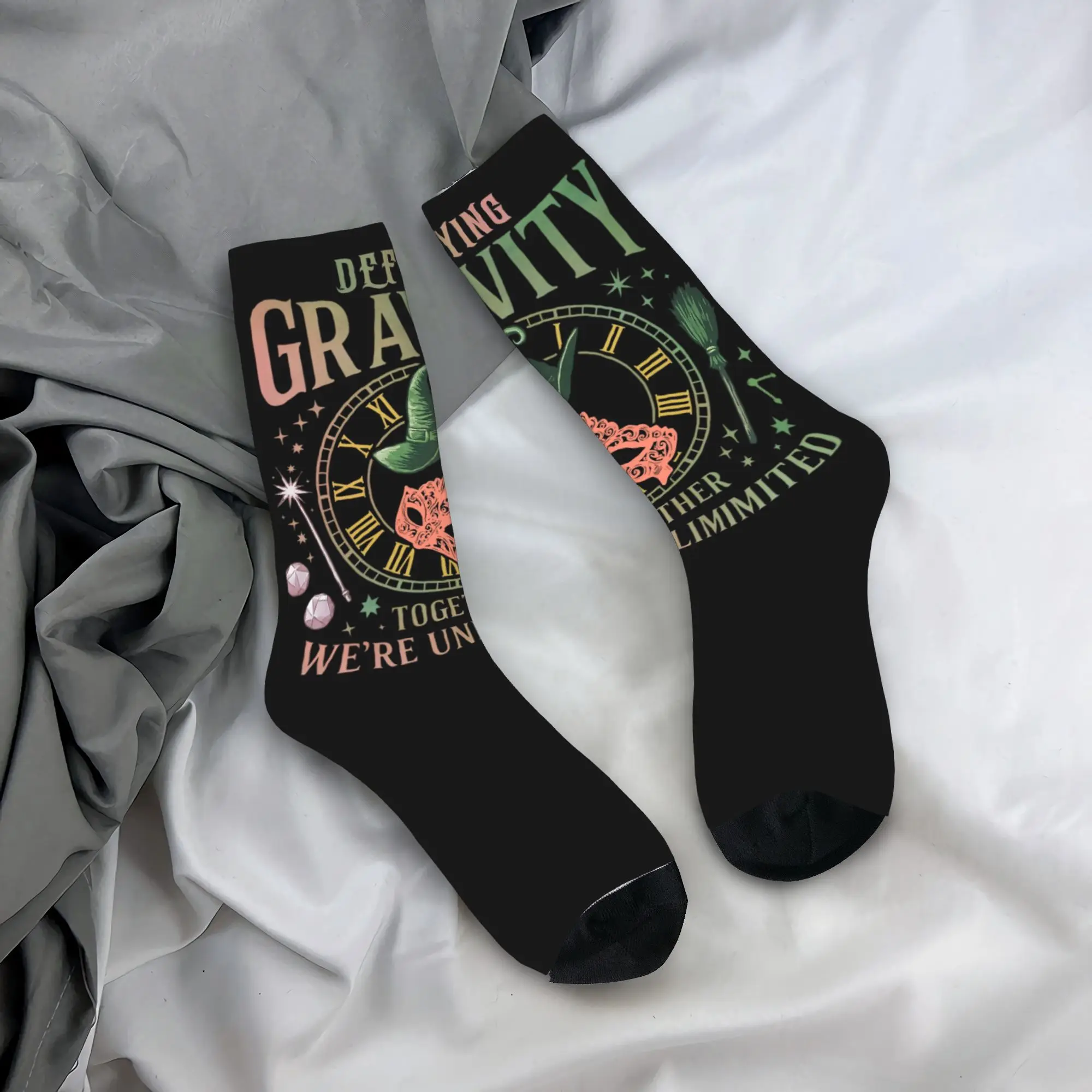 Wicked Together We're Unlimited Socks Kaus Kaki Poliester Pria Wanita Novelty Spring Summer Autumn Winter Middle Tube Socks