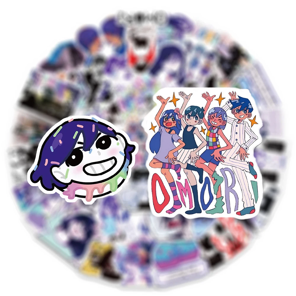 

10/30/50pcs Anime Game Omori Cartoon Stickers DIY Skateboard Luggage Phone Diary Cool Anime Sticker Decals Decoration Supplies