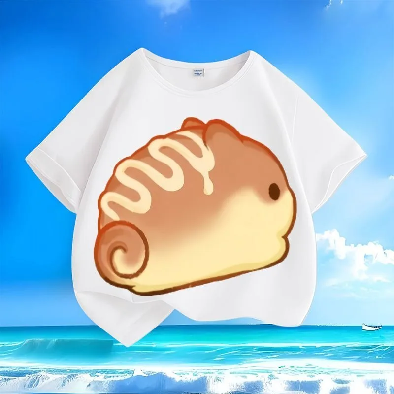 

Футболки для детей с изображением кота по низкой цене | Мягкий и милый | Летние новые свободные повседневные топы с круглым вырезом для маленьких мальчиков и девочек