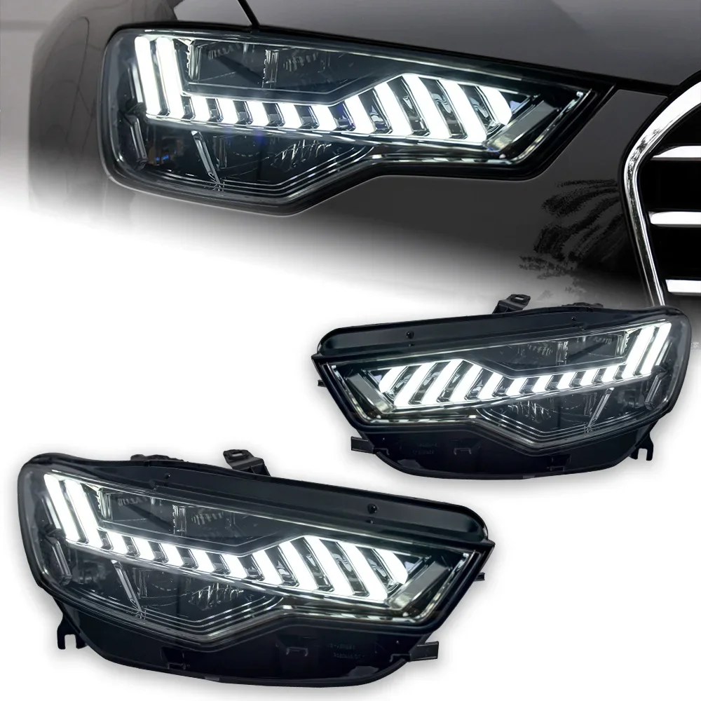 

Car Lights for Audi A6 Headlight Projector Lens A7 Design Dynamic Signal Head Lamp A6 C7 LED Headlights Drl Automotive Accessory