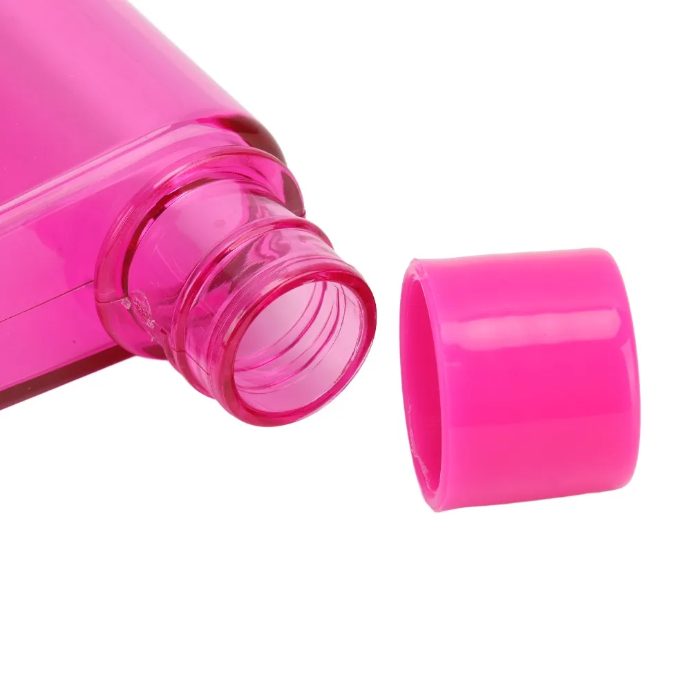 Space Saving 420Ml Creative Bottle Leakproof Square Outline Drinking Cup Lightweight Smooth Novelty Cup Office