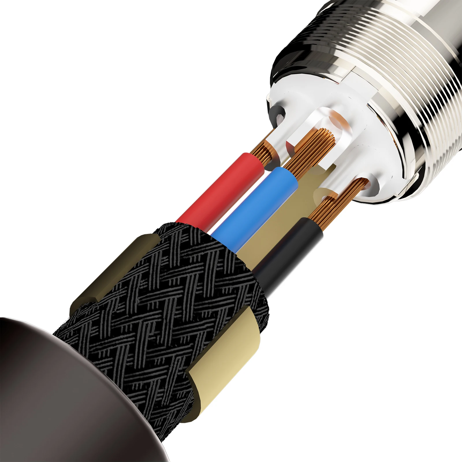 Reines Silber 3pin XLR Stecker Monosaudio Stecker 3PIN XLR Jack XMF711AG Hifi Audio MIC Kabel Balance Stecker Stecker – Detail 3
