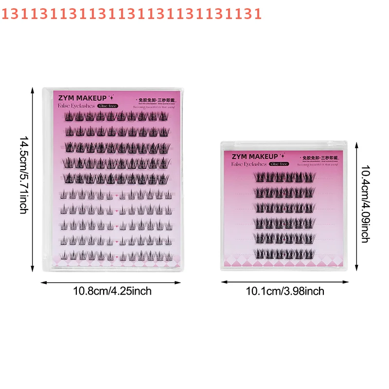 1 Box Pre Glued Eyelash Cluster No Need Glue Easy to Put on DIY Self Adhesive Eyelash Extension