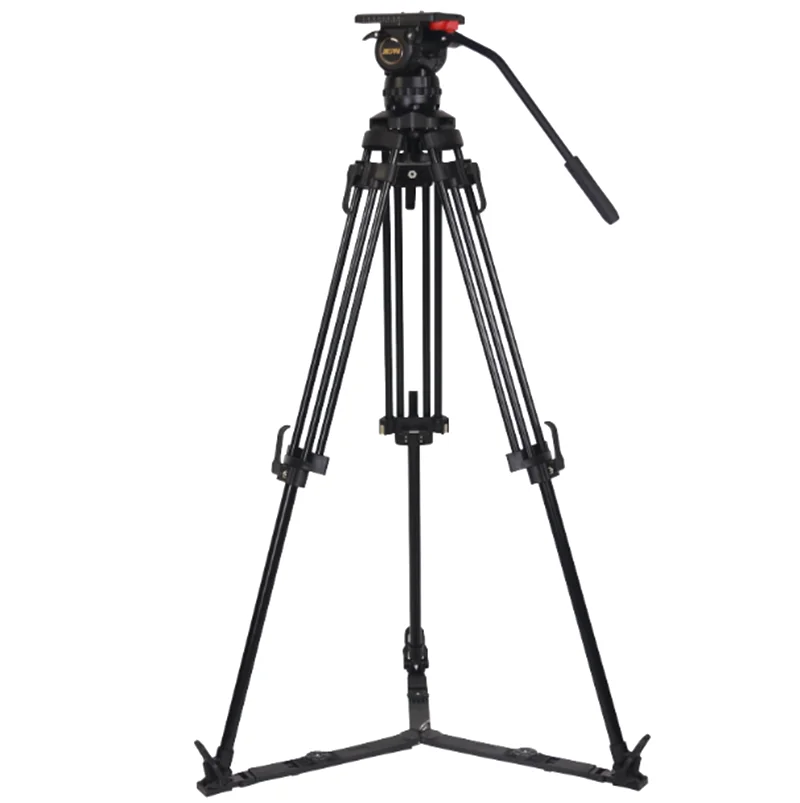 

Photographic Accessories Jiepai V15 Professional Broadcast CCTV Heavy Duty Video Camera Tripod For 15KG Camcorder