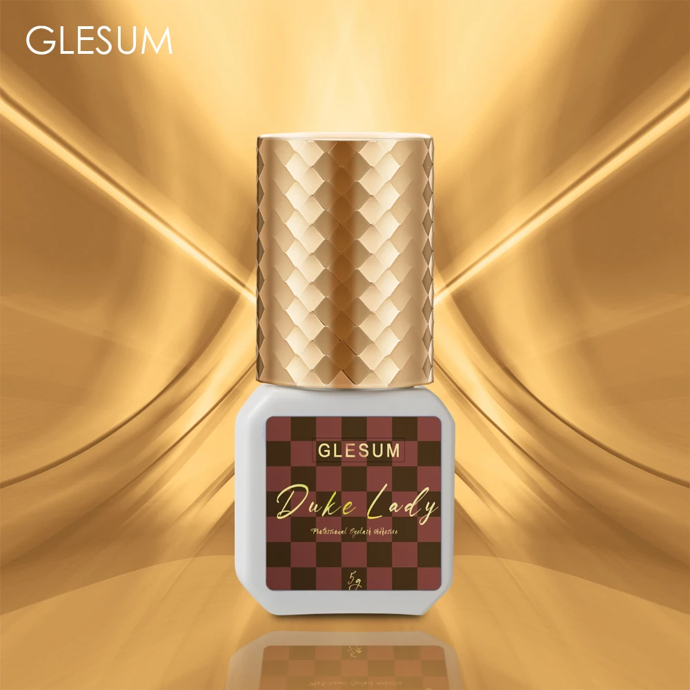 GLESUM Duke Lady Princess Eyelash Extension Glue Strong Hold Fast Drying Long Lasting Professional Latex free Lash Adhesive