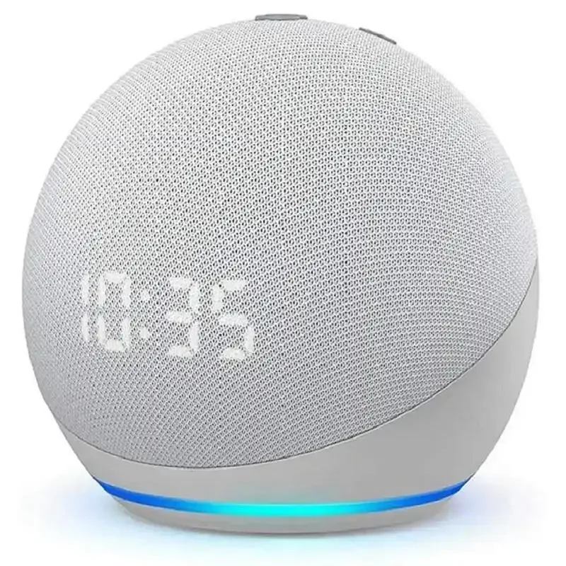 Promo For Original Alexa Echo Dot 5th Generation Smart Speaker    (5th Gen)   clock time display  5