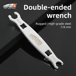 Super B Bike Disc Brake Bolt Tool 7MM 8mm Double Ended Wrench Tool Cable Wrench Hydraulic Brake Bicycle Brake Lock Repair Tool