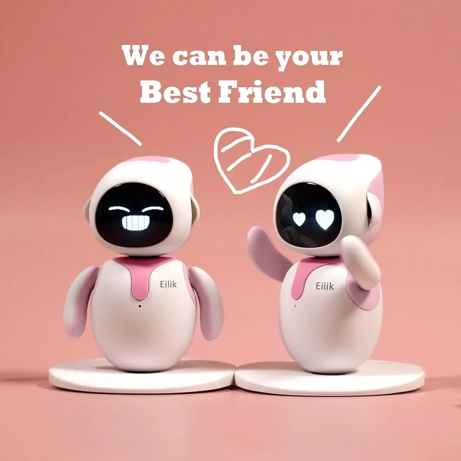 

Eilik Smart Robot Cute Car Pets with Abundant Emotions Unique Interactive Companion for Kids robot pet