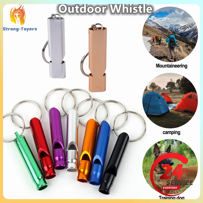 Multifunction Survival Whistle Portable Emergency Keychain Whistle Camping Hiking Outdoor Tools Whistle Pendant Emergency Gear