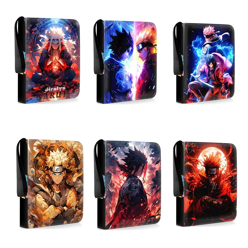 NARUTO Uzumaki Naruto 900pcs Card Anime Game Card Zipper Holder Binder Game Card Collection Book Kids Toys Gifts