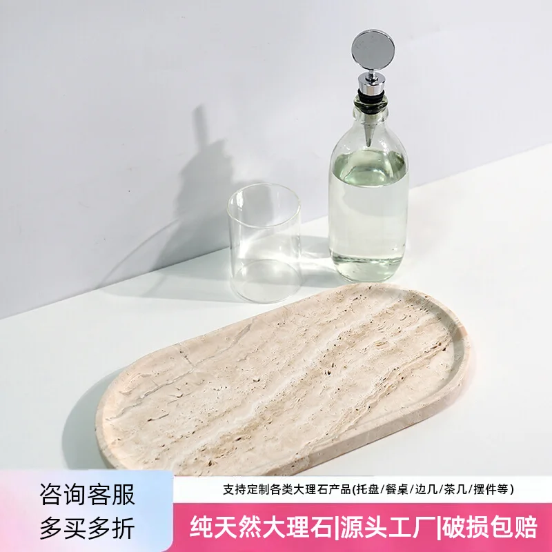 

Natural Marble Pallet Modern Light Luxury Minimalism Household Use Candle Tray Placing Items Ornament Storage Decorative Pallet