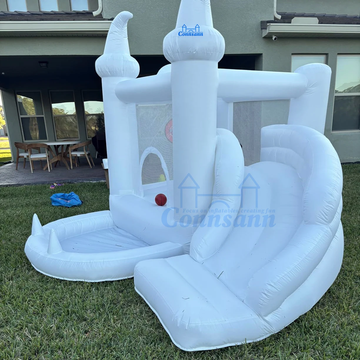 10FT Magic Hat Bounce House Betoverend kasteelontwerp voor fantasie-avontuur en feestelijke feestsfeer voor kinderen