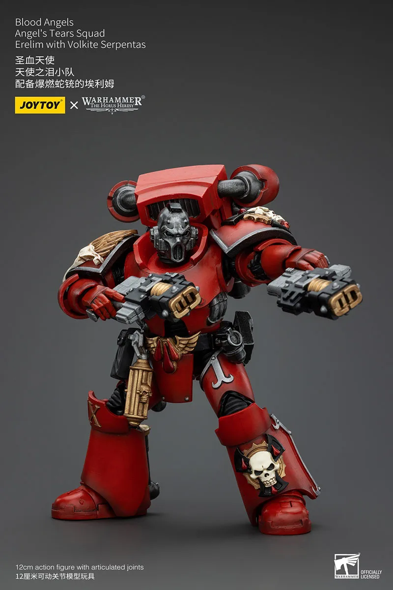 JOYTOY Warhammer 30K 1/18 ملائكة الدم الملاك دموع فرقة Erelim عمل الشكل 12 سنتيمتر الجندي العسكري لعبة مجسمة لجمع