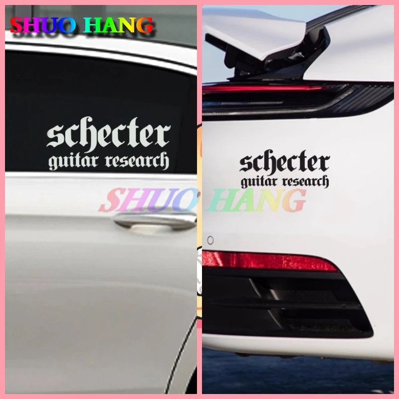 

Schecter Guitar Research Vinyl Cutting Stickers Logo Guitar Bass Car Accessories Racing Motorcycle