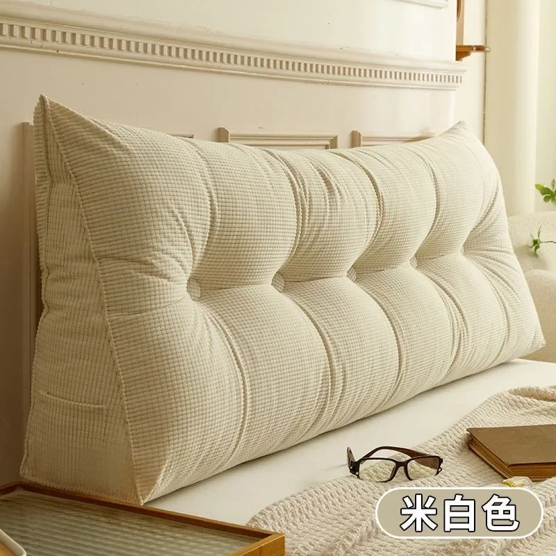 Headboard Cushion Soft Padding Large Backrest Tatami Floor Collision Prevention Pillow Home Bedroom Cushion Protecting the Neck