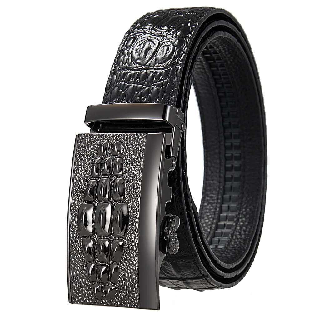 Hot selling Men belt fashion Alloy Automatic buckle belt business affairs casual decoration belt men's belts LY125-0645-8