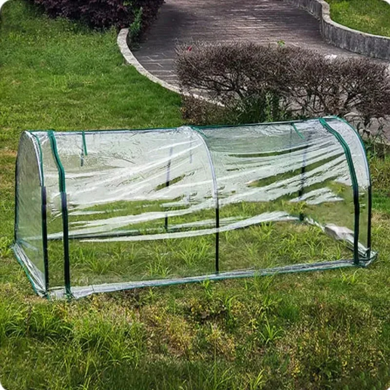Double/Three Lattice Green House Outdoor Keep Warm Plant Cover Shed with Frame Courtyard Dome Tunnel Greenhouses Garden Balcony
