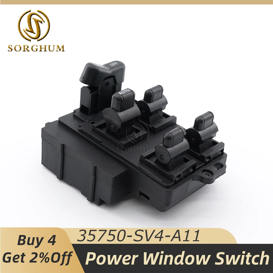 

Sorghum 35750-SV4-A11 35750SV4A11 Car Main Driver Electric Power Window Control Switch For Honda Accord 1990-1997 35750-SV1-A01