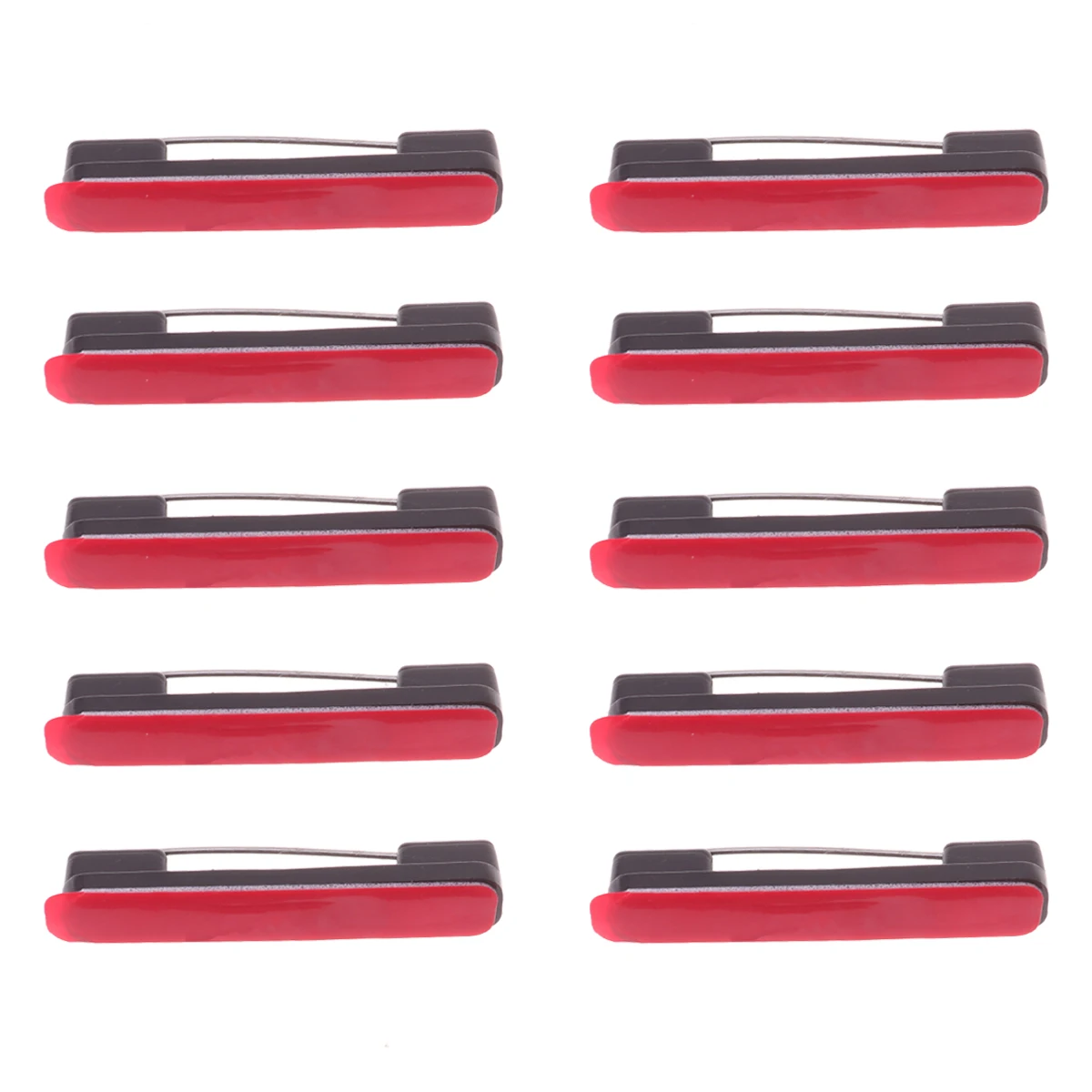 100 قطعة دبابيس شريط الأمان اللاصقة البلاستيك اسم العلامة مشبك شارة الظهر تصاعد لوازم الحرفية آمنة للأصابع