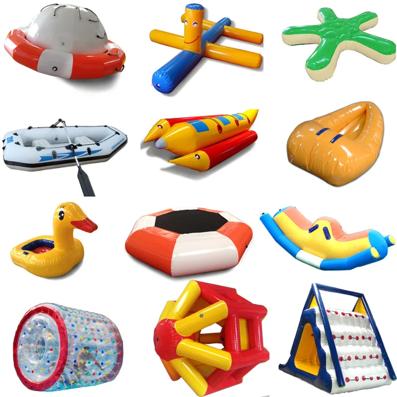 Water Park Toys Trampoline Hot Wheels Playground Equipment Water Banana Boat Gyro Inflatable Seesaw
