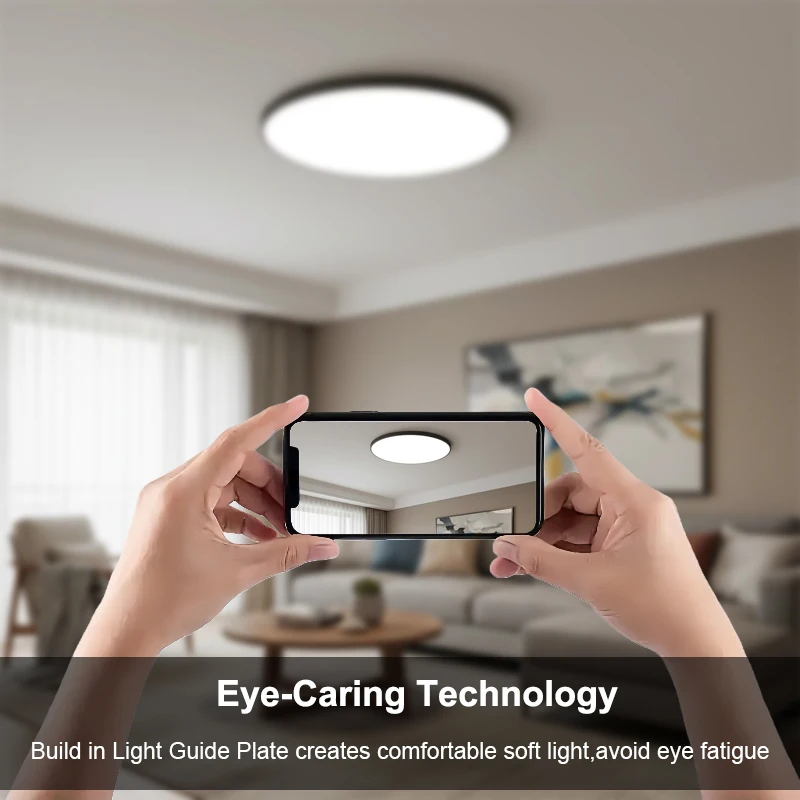 37cm Ultrathin Ceiling Light 28/40W LED Blubs Waterproof Dustproof Minimalist Style Round Modern Downlight Living Room Bedroom