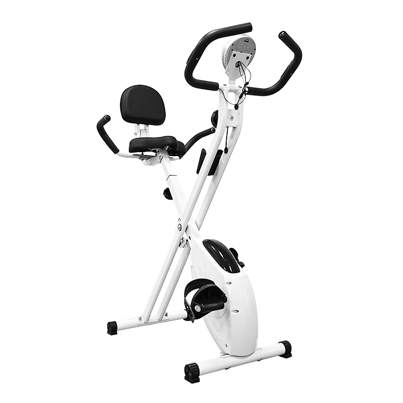

Foldable Stationary Exercise Bikes Upright Portable Indoor Cycling Bike Magnetic X-BIKE
