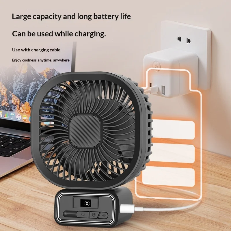 Mini Handheld Cooling Fan Flexible Octopus Tripod Baby Stroller Fan For Pet Household Car Use 3 Speed Low Noise With Night Light