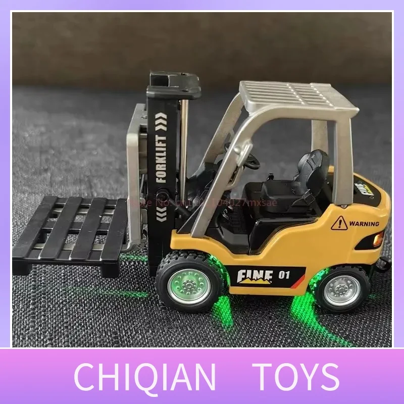 

Hot selling forklift 1:64 desktop mini alloy Bluetooth remote control engineering vehicle remote control car model RC toy gift