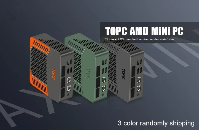 Mini PC AMD Ryzen 7 7840HS ES 6800H ES 64GB DDR5 1TB M.2 SSD Computadores de mesa Suporte 4K Dual HDMI Display/WiFi6/USB3.2/Gaming