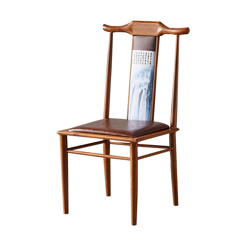 Official hat ch air New Chinese hotel box chair Hotel banquet c hair Classical Taishi wrought iron hot pot restaurant back