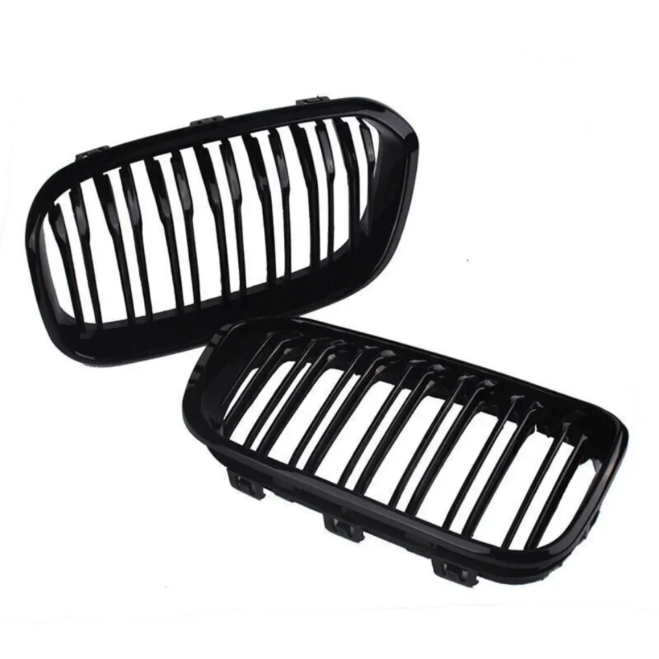 Xvip 1 Paar Front gitter für BMW 1er F20 F21 2013-2016 glänzend schwarzer Nieren grill Ersatz Racing Front stoßstangen gitter – Detail 12