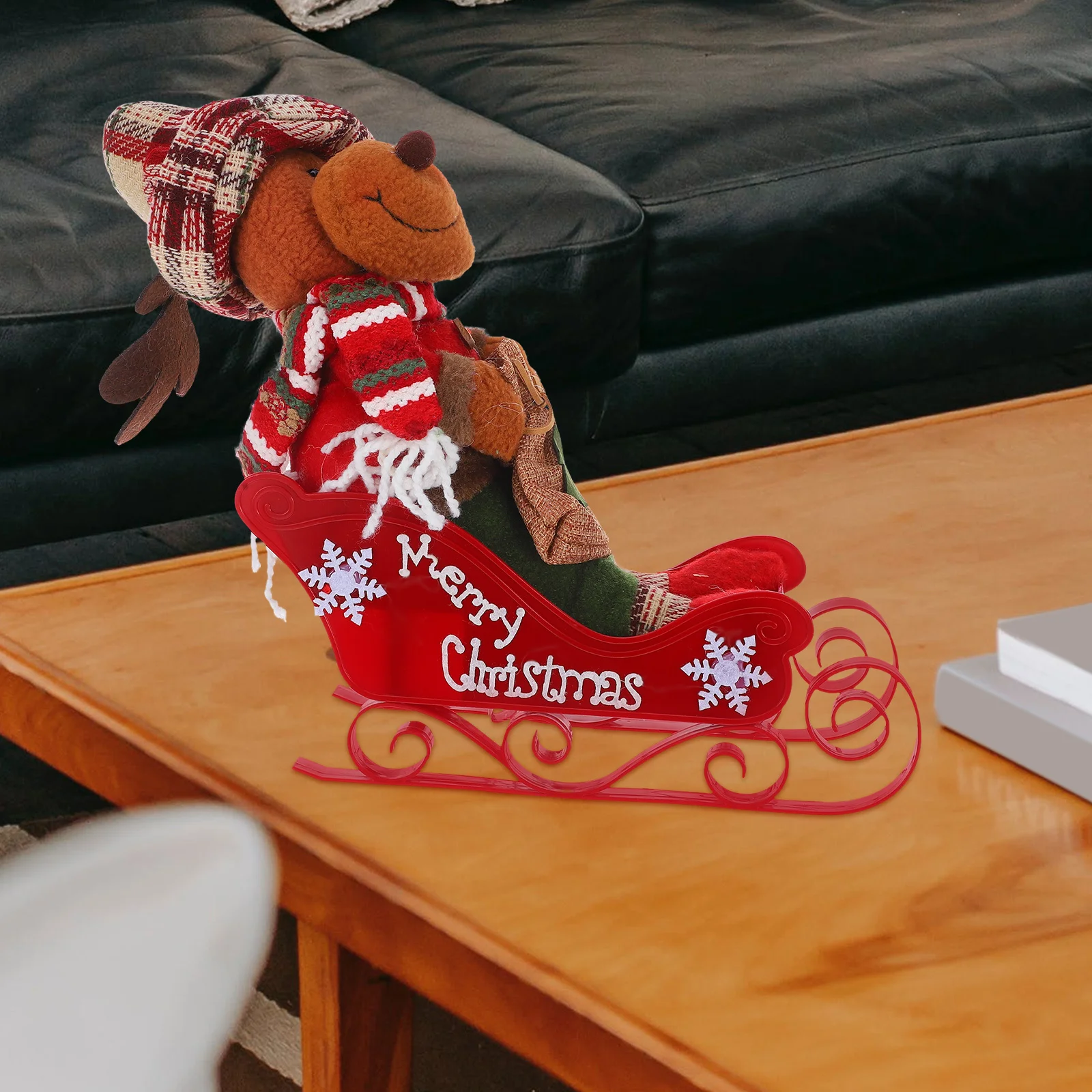 

Sleigh Ornament Christmas Sleigh Decor for Dining Table Window Sill Xmas Tree Pendant Rustic Holiday Sled Indoor Outdoor Party