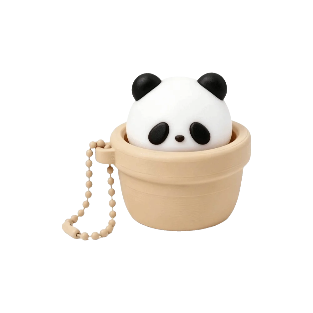 3D Printed Keycap Clicker Pendant Key Ring Funny Fidget Clicker Keychain Button Press Duck Panda Keyboard Fidgets Keychain