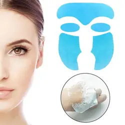 Mascarilla Facial Soluble en papel con película de colágeno, para la piel y las mejillas pegatina, parche para la frente, parches de líneas de sonrisa, eliminador de arrugas antienvejecimiento