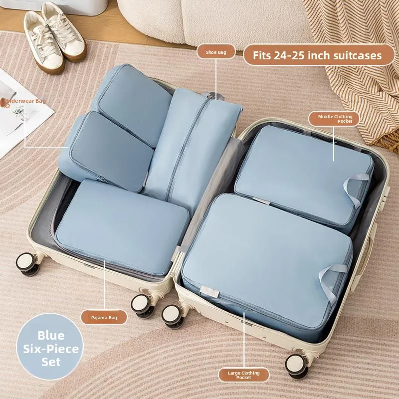 Portable Travel Clothing Storage Bag Home Use Luggage Compression Bag Business Trip Bag Packing Organizer Set ABS+PC Material