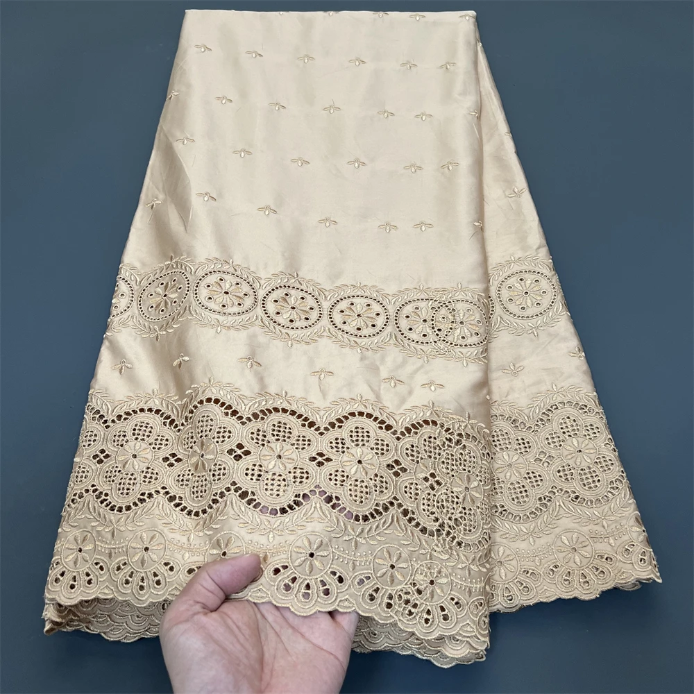 Swiss Voile Lace fabric 2024 High Quality African 100% Cotton Lace Fabric for Nigerian Women Party Dresses Sew