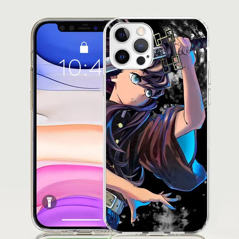 Demon Slayer Tokitou Muichirou Phone Case For Apple Iphone 11 12 13 Mini 14 15 16 Pro Max 7 Plus X XS XR SE Art Customized Coque