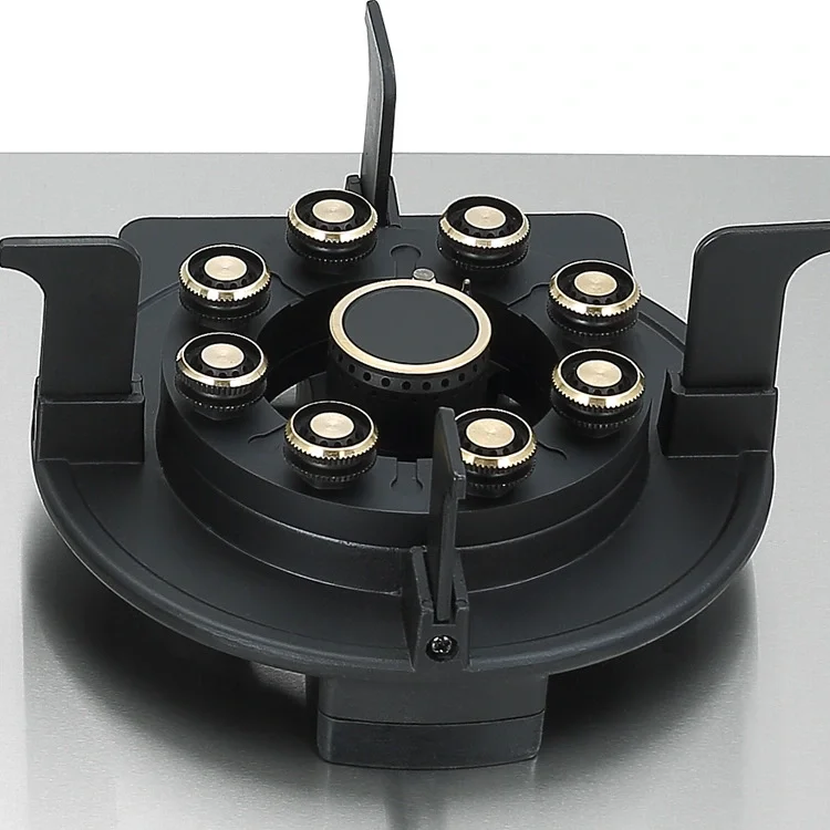 Estufa de Gas integrada de acero inoxidable con 2 quemadores, encendido electrónico inteligente para cocina doméstica