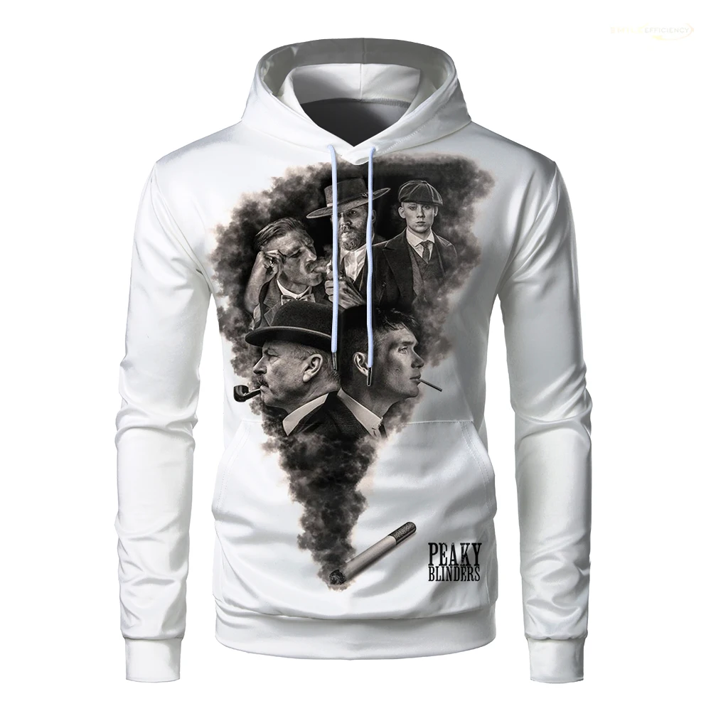 Sweat-shirt à capuche pour hommes, unisexe, tendance, confortable, avec image créative, motif Peaky Blinders, imprimé en 3D, nouvelle collection automne