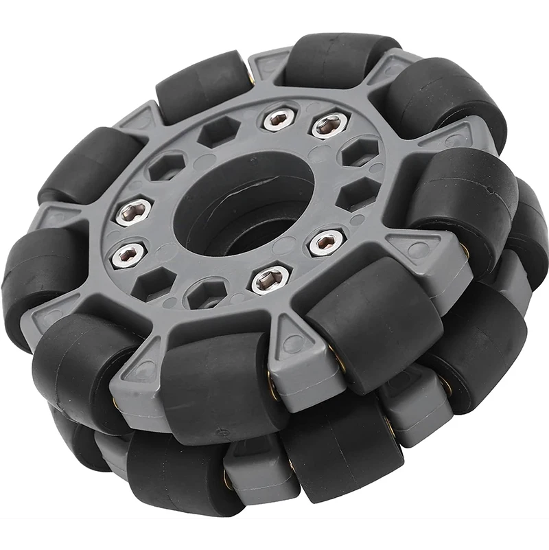 100Mm Omnidirectional Rubber Wheel 14049 Model Durable Multidirectional Omnidirectional Wheel
