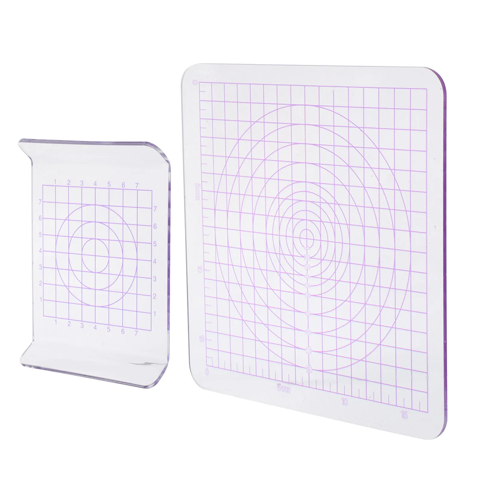 

2Pcs Polymer Clay Work Surface Transparent Acrylic Sheet with Slab Press Plate Smooth Base for Ceramic Sculpting Tools Projects